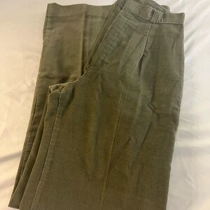 That’s Me Juniors Vintage Olive Green Corduroy Pants Classic Fall